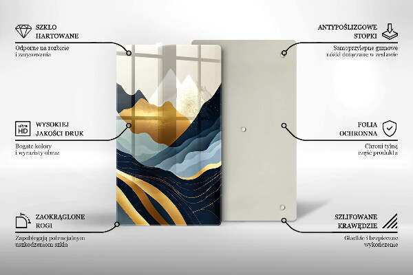 Deska kuchenna Abstrakcyjne góry