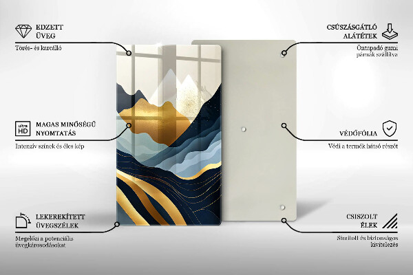 Deska kuchenna Abstrakcyjne góry