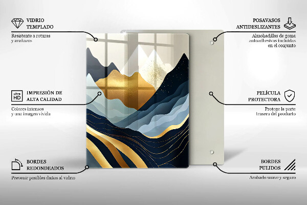 Deska kuchenna Abstrakcyjne góry