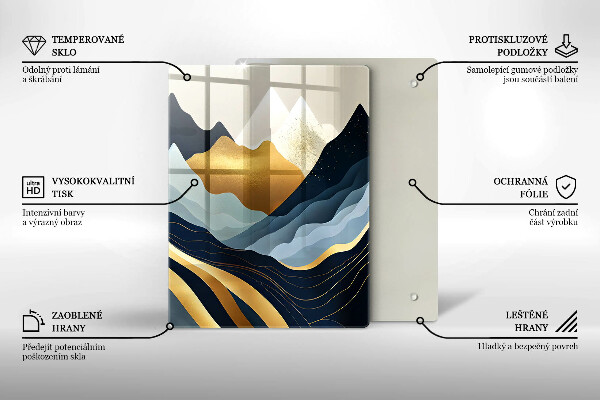 Deska kuchenna Abstrakcyjne góry