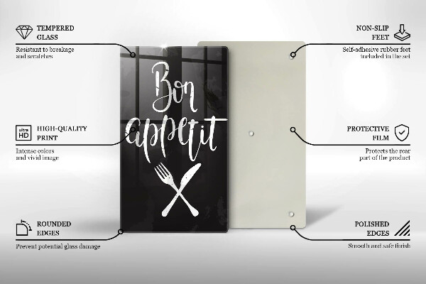 Deska kuchenna Napis Bon appetit