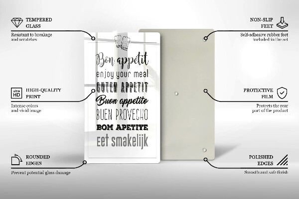 Deska kuchenna Kuchenny napis, sentencja