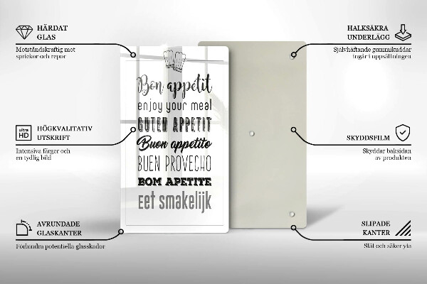 Deska kuchenna Kuchenny napis, sentencja