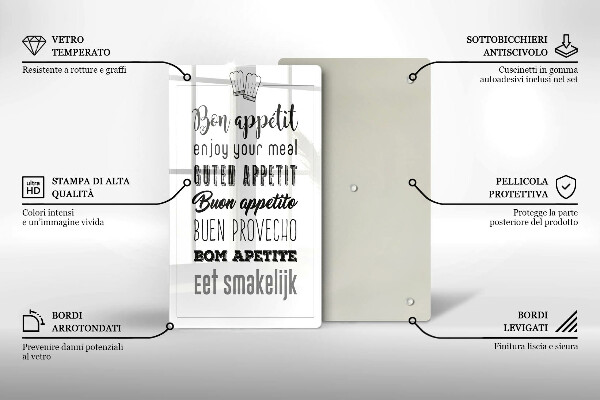 Deska kuchenna Kuchenny napis, sentencja