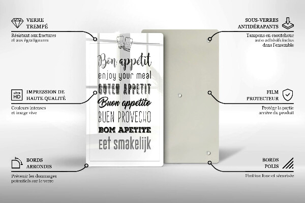 Deska kuchenna Kuchenny napis, sentencja