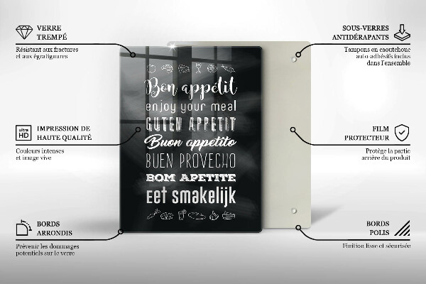 Deska kuchenna Kuchenny napis, sentencja