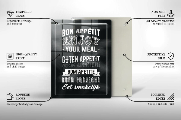 Deska kuchenna Napis do kuchni, sentencja