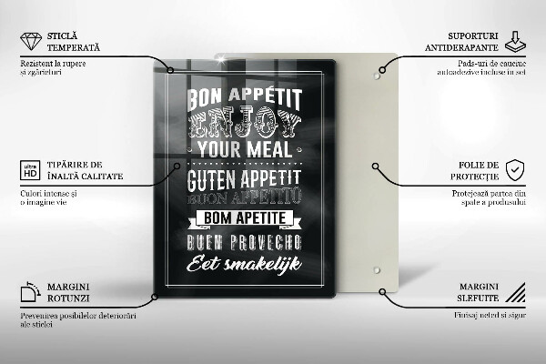 Deska kuchenna Napis do kuchni, sentencja