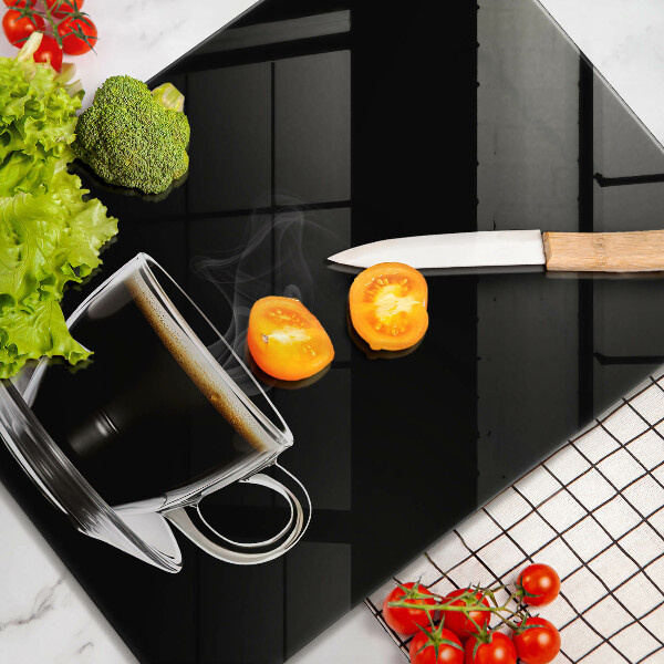 Deska kuchenna Szklanka gorącej kawy