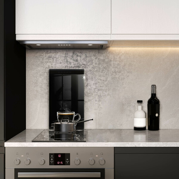 Deska kuchenna Szklanka gorącej kawy