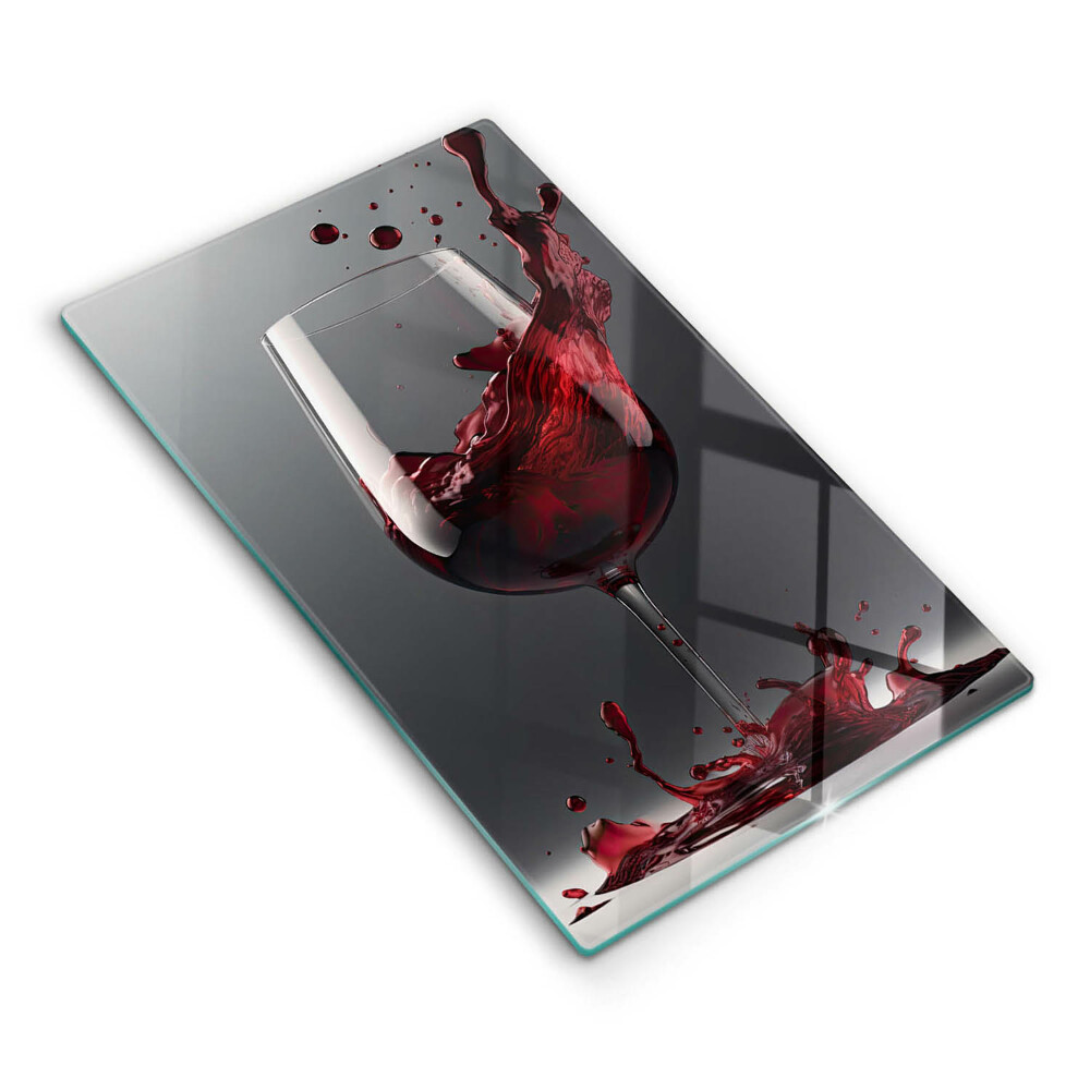 Deska kuchenna Czerwone wino w kieliszku