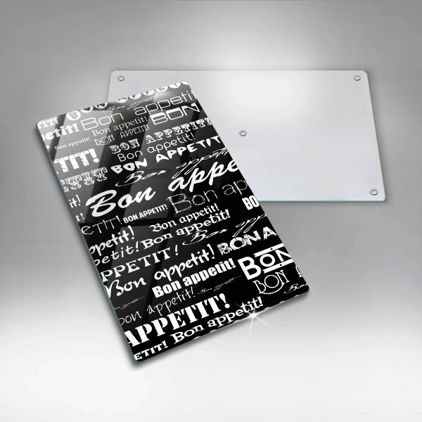 Deska kuchenna Kuchnia napisy Bon appetit