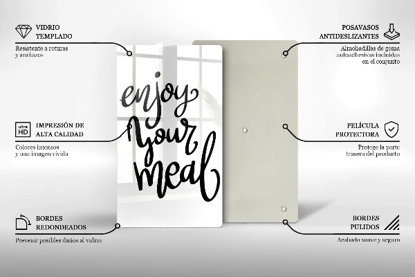 Deska kuchenna Napis Enjoy yout meal