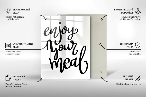 Deska kuchenna Napis Enjoy yout meal