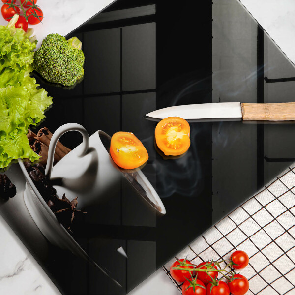 Deska kuchenna Filiżanka gorącej kawy