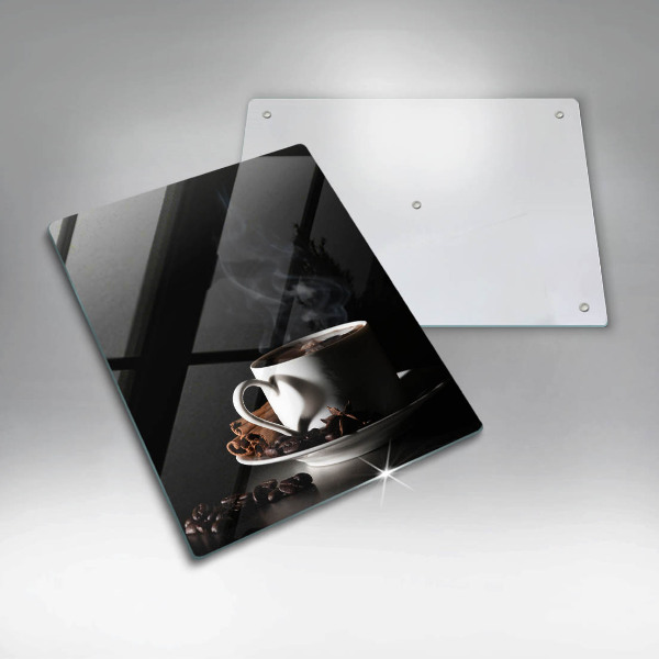 Deska kuchenna Filiżanka gorącej kawy