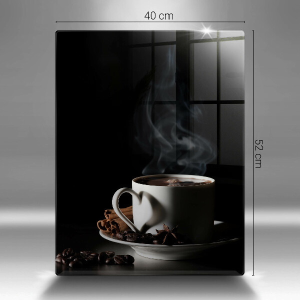 Deska kuchenna Filiżanka gorącej kawy