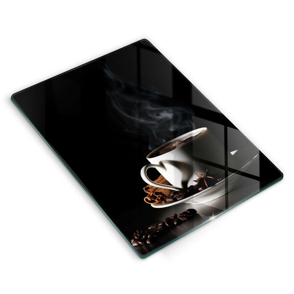 Deska kuchenna Filiżanka gorącej kawy