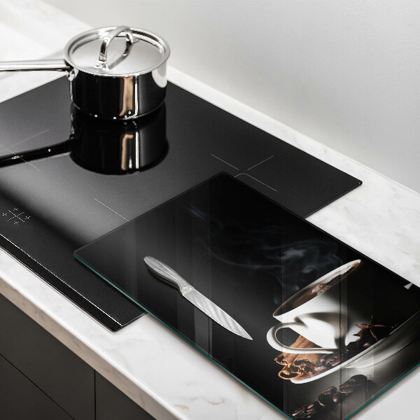 Deska kuchenna Filiżanka gorącej kawy