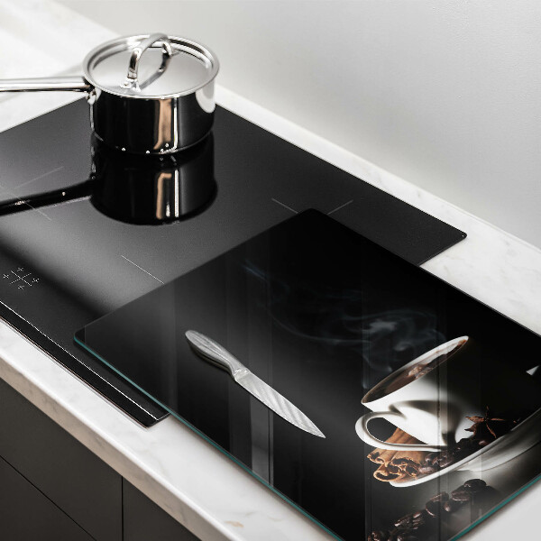 Deska kuchenna Filiżanka gorącej kawy