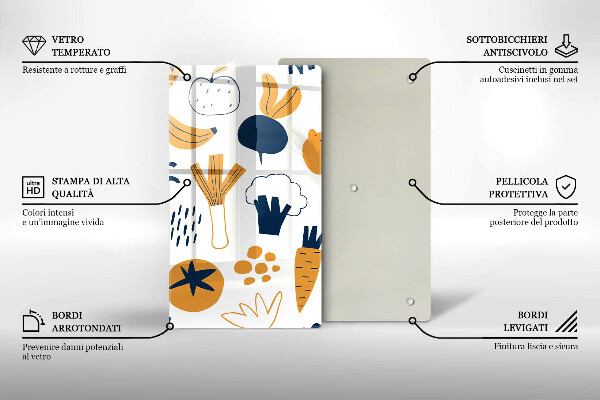 Deska kuchenna Ilustracja jedzenie