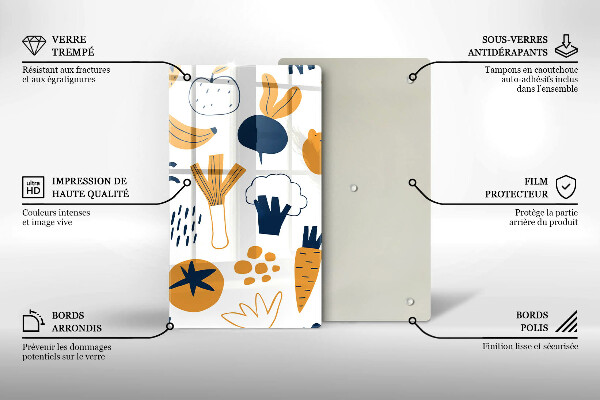 Deska kuchenna Ilustracja jedzenie