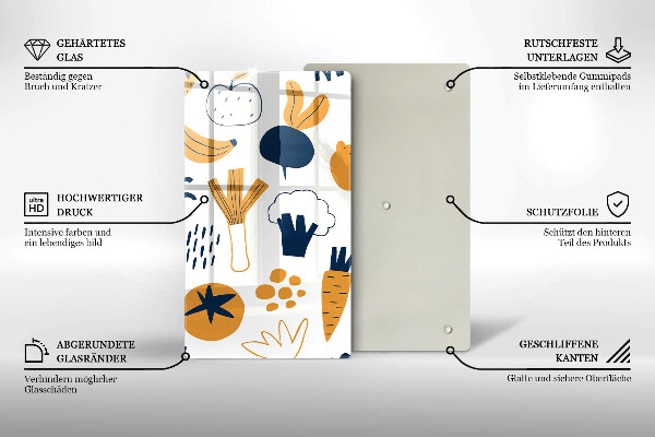 Deska kuchenna Ilustracja jedzenie