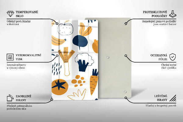 Deska kuchenna Ilustracja jedzenie