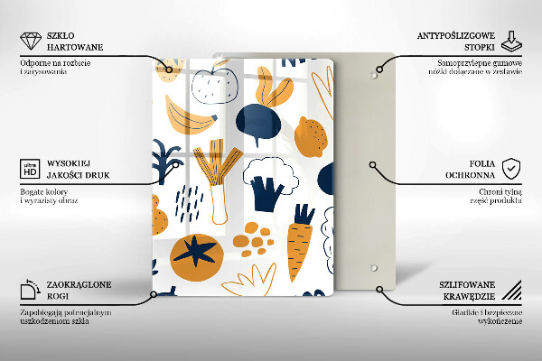 Deska kuchenna Ilustracja jedzenie