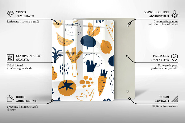 Deska kuchenna Ilustracja jedzenie