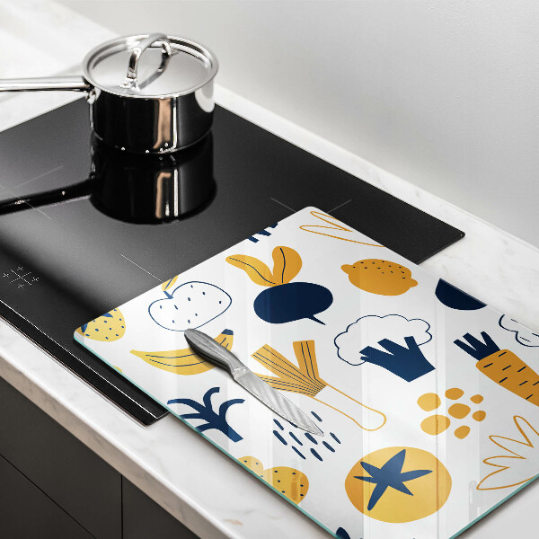 Deska kuchenna Ilustracja jedzenie