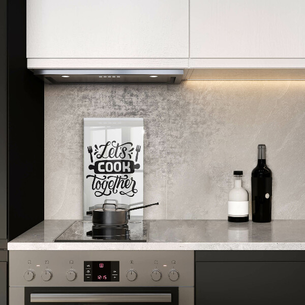 Deska kuchenna Napis Let's cook together