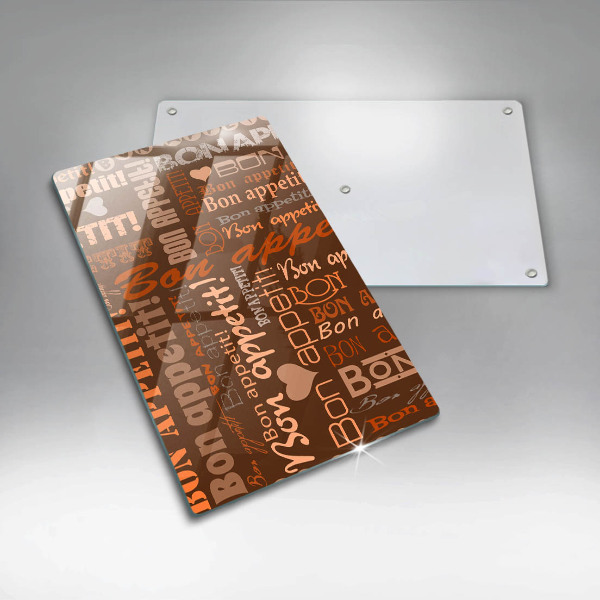 Deska kuchenna Napisy Bon appetit