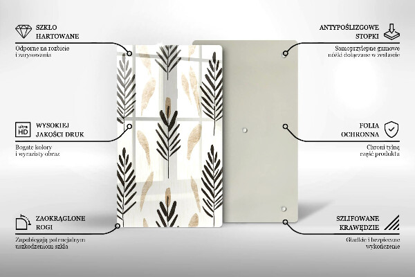 Deska kuchenna Boho rośliny