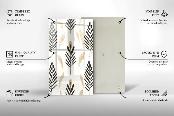 Deska kuchenna Boho rośliny