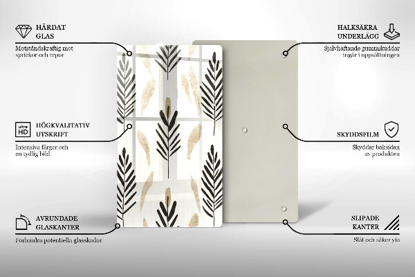 Deska kuchenna Boho rośliny