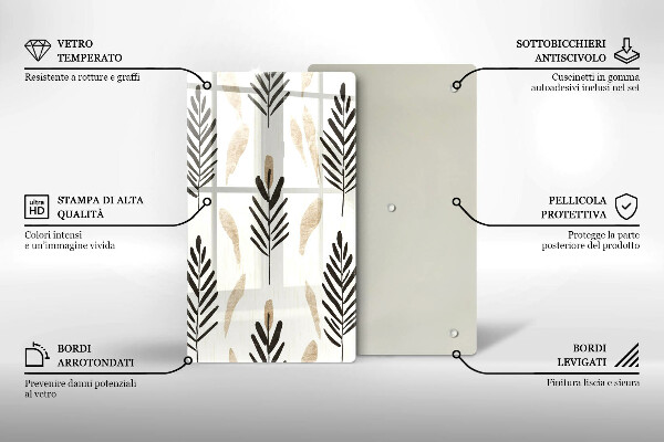 Deska kuchenna Boho rośliny