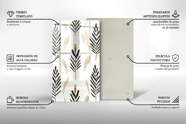 Deska kuchenna Boho rośliny