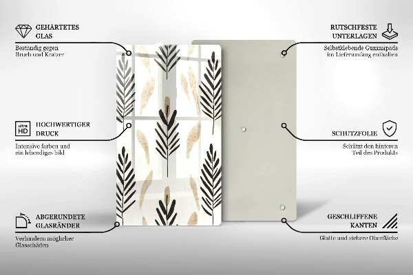 Deska kuchenna Boho rośliny