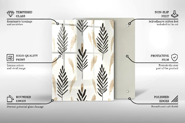 Deska kuchenna Boho rośliny