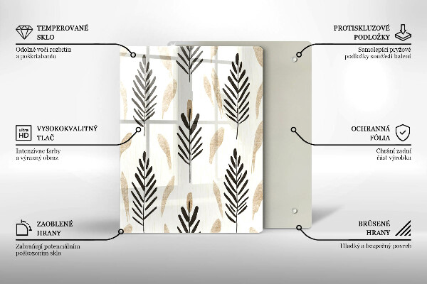 Deska kuchenna Boho rośliny