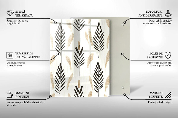 Deska kuchenna Boho rośliny