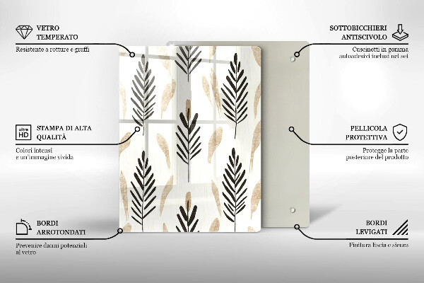 Deska kuchenna Boho rośliny