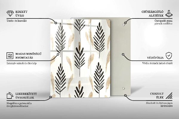 Deska kuchenna Boho rośliny