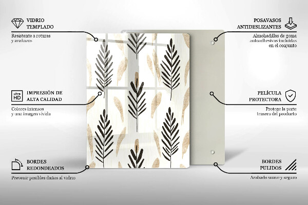 Deska kuchenna Boho rośliny