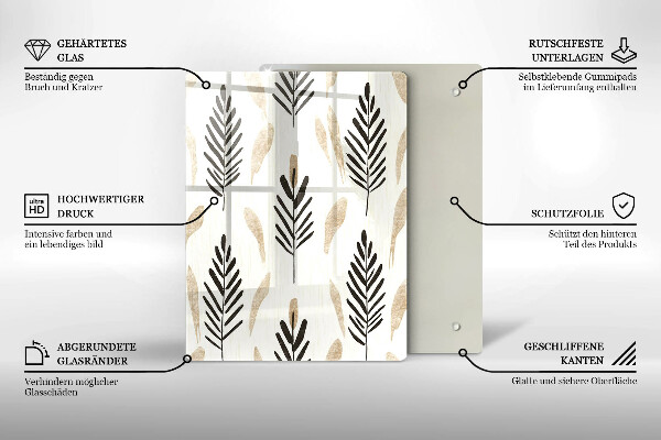 Deska kuchenna Boho rośliny