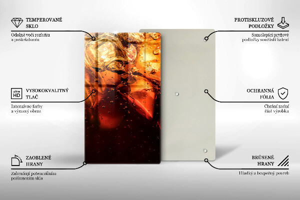 Deska kuchenna Napój cola z lodem