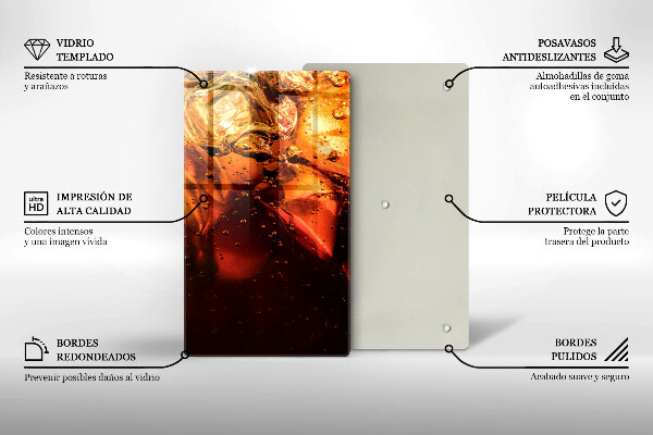 Deska kuchenna Napój cola z lodem