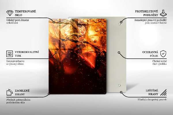 Deska kuchenna Napój cola z lodem