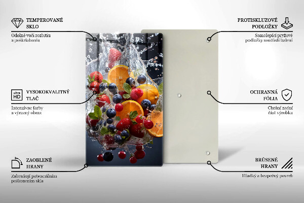 Deska kuchenna Owoce w wodzie